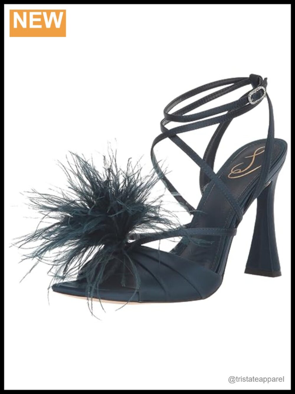 Layton Flared Heel Ankle Strap Heeled Sandal Formal
